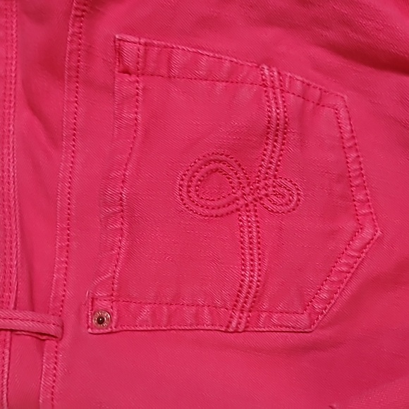 Lilly Pulitzer Worth Straight Jeans in Azalea Size 14 - Picture 8 of 8